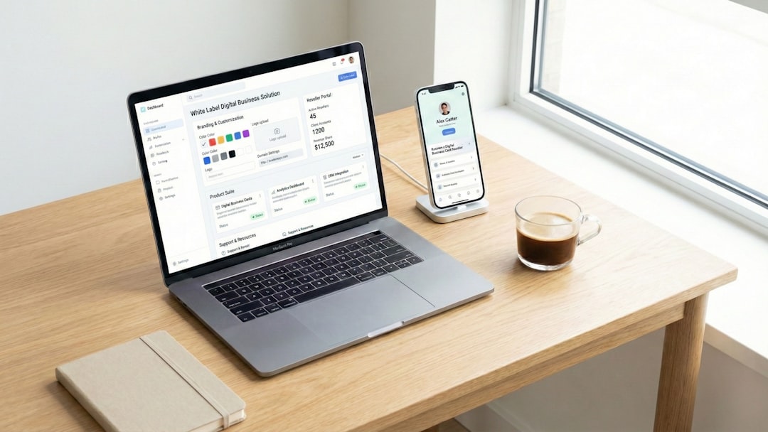 A digital business card reseller offers modern, shareable contact cards that help businesses replace paper cards with smart digital profiles. This model allows resellers to provide branded networking solutions while creating recurring revenue.